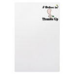 i believe in thumbs up customized stationery
