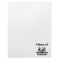 i believe in ticket lines letterhead template