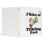 i believe in tickling feet vinyl binder