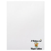 i believe in tiger lilies custom letterhead