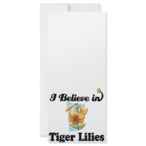 i believe in tiger lilies full color rack card