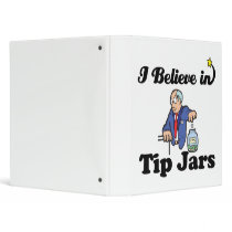 i believe in tip jars vinyl binders