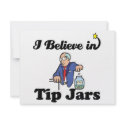 i believe in tip jars custom invitation