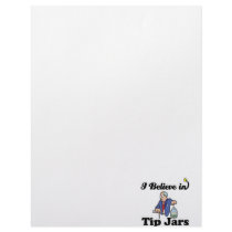 i believe in tip jars letterhead design