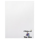 i believe in tip jars letterhead design