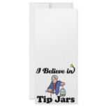 i believe in tip jars full color rack card