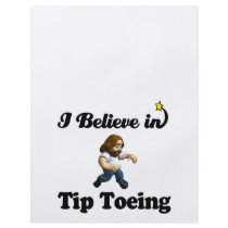 i believe in tip toeing flyer design