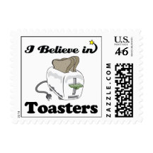 i believe in toasters postage