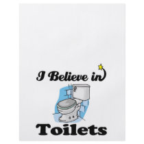 i believe in toilets flyer design