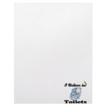 i believe in toilets customized letterhead