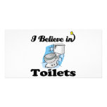 i believe in toilets photo cards