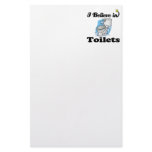 i believe in toilets stationery