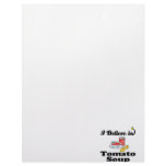 i believe in tomato soup customized letterhead