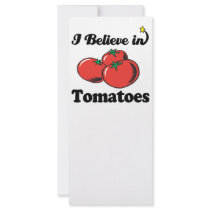i believe in tomatoes customized rack card