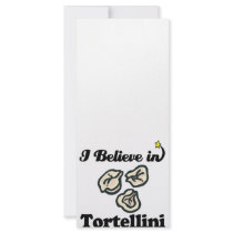 i believe in tortellini custom rack card