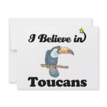 i believe in toucans invites