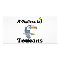 i believe in toucans photo cards