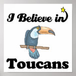 i believe in toucans poster