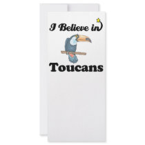 i believe in toucans custom rack card