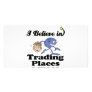 i believe in trading places personalized photo card