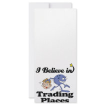 i believe in trading places personalized rack card