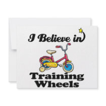 i believe in training wheels invites