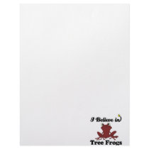 i believe in tree frogs letterhead