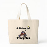 i believe in tricycles canvas bag