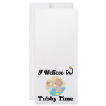 i believe in tubby time rack card