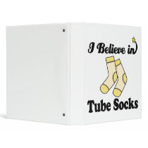 i believe in tube socks 3 ring binder