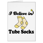 i believe in tube socks card