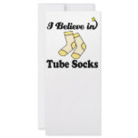 i believe in tube socks rack cards