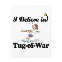 i believe in tug of war post cards