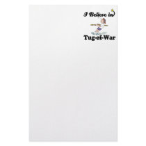 i believe in tug of war stationery