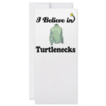i believe in turtlenecks customized rack card