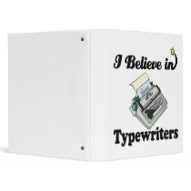 i believe in typewriters 3 ring binders