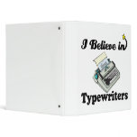 i believe in typewriters 3 ring binders