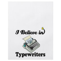 i believe in typewriters flyer design