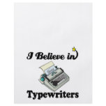 i believe in typewriters flyer design