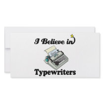 i believe in typewriters photo greeting card