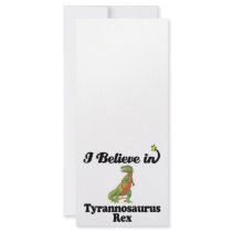 i believe in tyrannosaurus rex custom rack cards