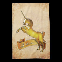 I believe in Unicorns kitchen towels