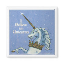 I Believe in Unicorns magnet by Linda_MN I Believe in Unicorns magnet