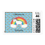 I believe in unicorns stamp