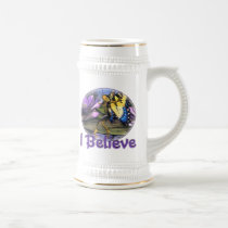 believe, tiger, swallowtail, art, butterflies, butterfly, faeries, fairy, fairies, fantasy, creatures, creature, faery, star, elven, elves, elf, mushrooms, mushroom, seven, pointed, ponds, nature, pond, lilly, lillies, lillypad, flowers, monarch, common, blue, peacock, wings, fling, fly, computer, graphics, graphic, fae, animals, Mug with custom graphic design