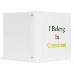 I Belong In Cameroon 3 Ring Binder