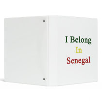 I Belong In Senegal Binder