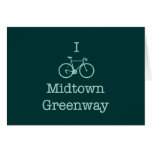 I Bike Midtown Greenway Greeting Card