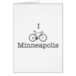 I Bike Minneapolis - Black text Cards