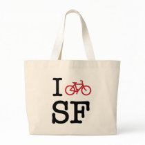 I bike SF (custom SF biking) Canvas Bags